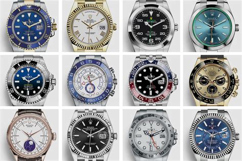 rolex kinds|rolex watch models by year.